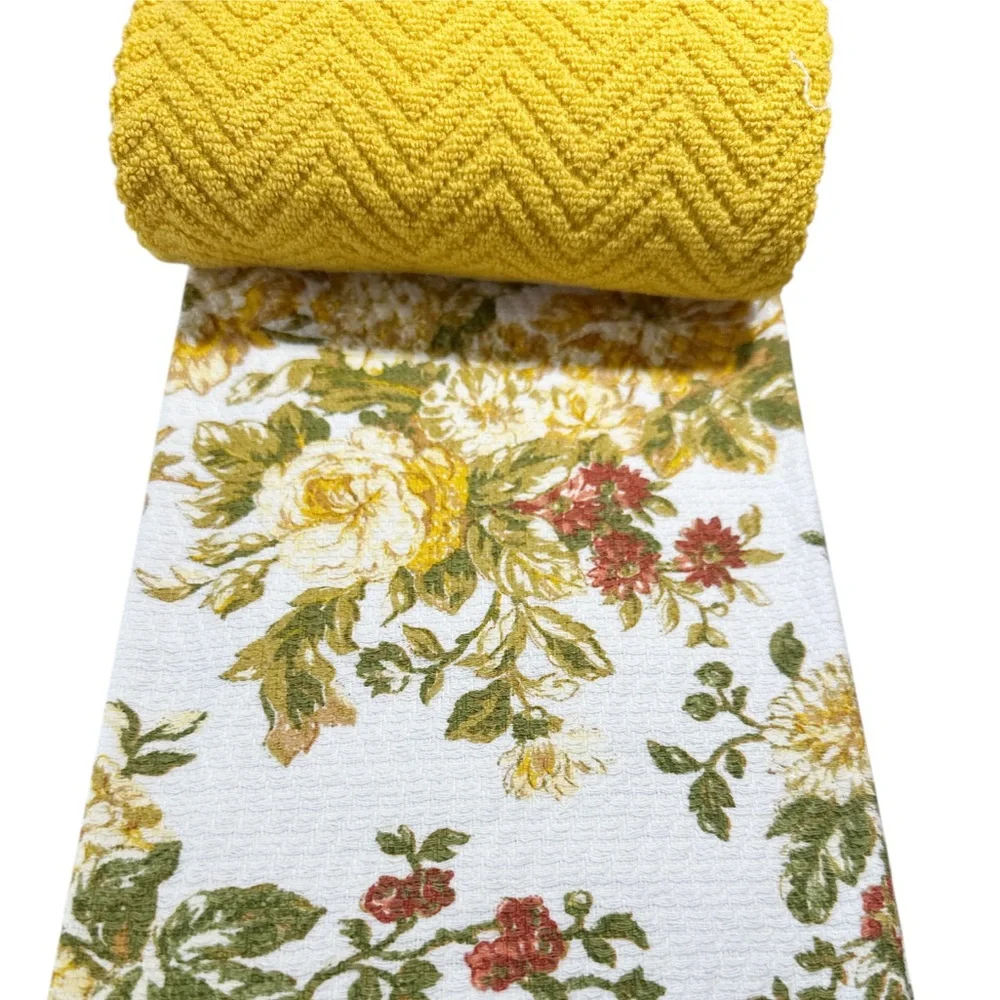 NEW Lauren Ralph Lauren QUILTED ROSE GOLD Kitchen Towel Set/3